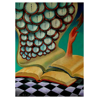 I Learn About Time | Acrylique sur toile | Par Dipa Talukder