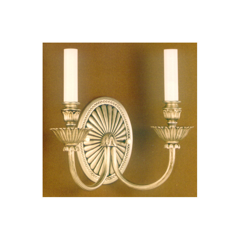 Cowie Candle Wall Light, Antique Silver