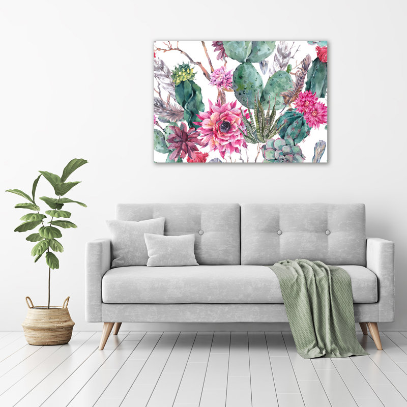 Cacti - No Frame Print on Glass