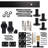 Metal Standard Single Door Barn Door Hardware Kit-52772714