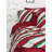 Christmas Ranforce Quilt Cover Set, 100% Cotton, Duvet Cover 53.1 x 78.7 inches & Pillowcase 31.5 x 31.5 inches | Reactive Print, Machine Washable, 145 Thread Count, Button Closure | Festive Green, Red & White Design