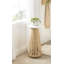 Table de bout Ryniah Drink 10 x 10 x 23, blanc, naturel