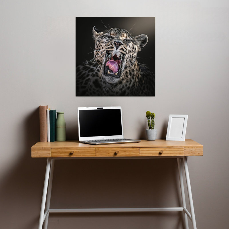 Contemporary Art Contemporary Cat Art, 18" H x 18" W