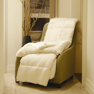 Édredon blanc en coton rembourré de soie Basics