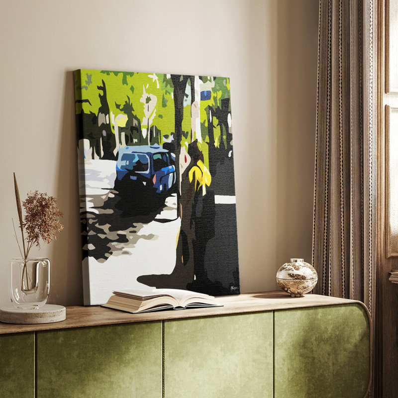 Une volvo en ballard - galerie Cavas sur mesure, H 18 po x l 12 po