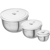 ZWILLING Fresh & Save BOWLS 3-Pc Stainless Steel Vacuum Bowl Set