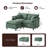 73'' Comfy L Shaped Sectional Modular Cloud Loveseat Sofa With Ottoman, Tool-free Easy Assembly Corduroy Couch For Small Space-1155185315