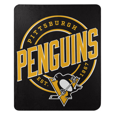 NHL Pittsburgh Penguins Fleece Throw Blanket, Hockey Fan Decor, 50x60 Inches