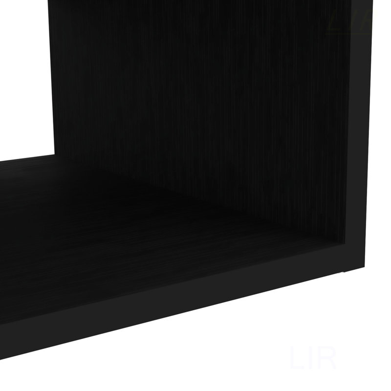 Meuble télé Klein Klein, 10,05 po H x 47,76 po L x 12,56 po l, Noir