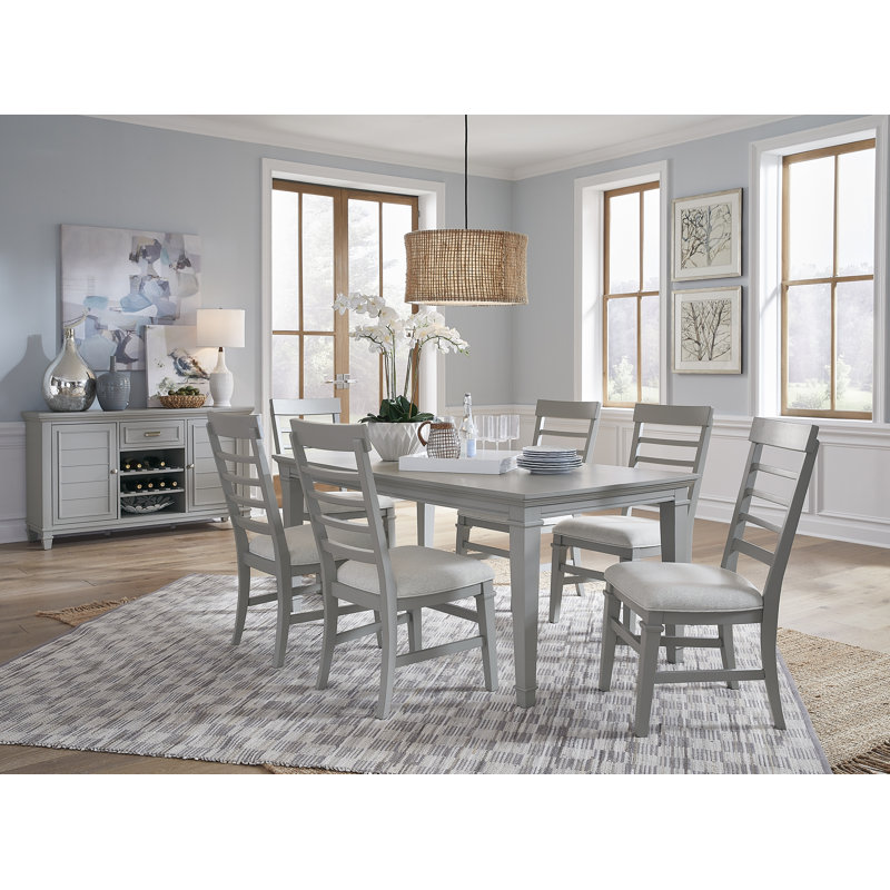 Monti Grey Extendable Rectangular Dining Table, Gray