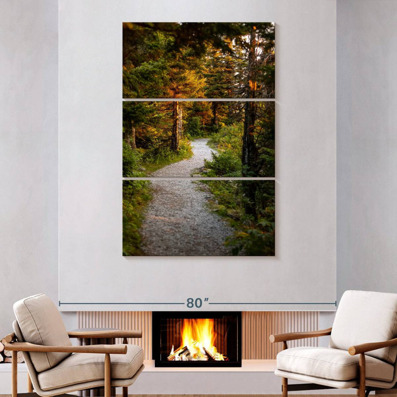 Alvord Wooded Path, 74" H x 48" W