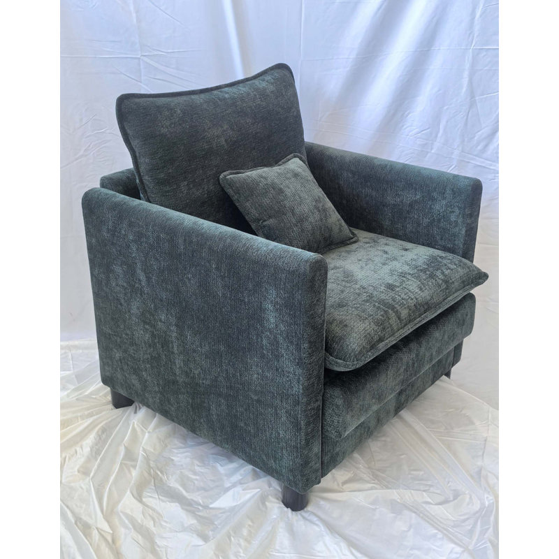 Chaise de salon Modern, Vert foncé
