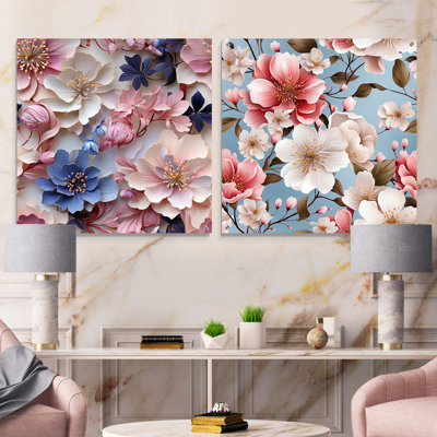 Lecompte - Ensemble de 2 art mural en verre acrylique