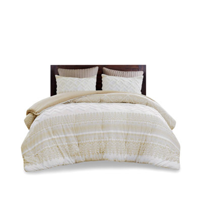 Mitch Modern Chenille Textured Comforter Set
