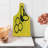 Ambesonne Honeycomb Tempered Glass Cutting Board Hexagons with Bee Simple Yellow and Black