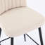 Beige, velours, 2 tabourets de bar, pieds en fer réglables, stable, assise confortable, intérieur, cuisine de 2 chaises en velours beige avec pieds en fer, stable et assise, pour restaurant d'intérieur-592655997