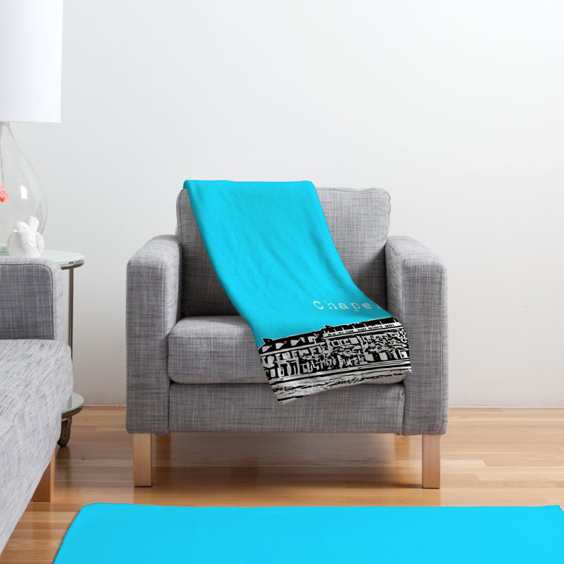 Bird Ave Throw Blanket, Large, Blue