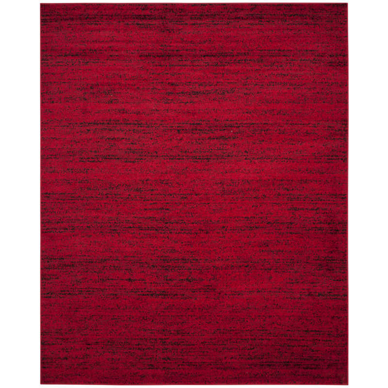 Riebe Red/Black Area Rug, Rectangle 10' x 14'