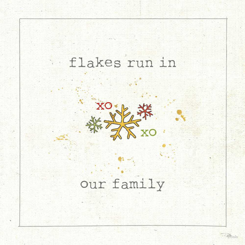 Christmas Cuties V - Flakes Run In Our Family, H 12 po x l 12 po x P 1,25 po