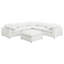 Canapé modulaire à assise profonde configurable 6 pièces Segoura Ivory-130033364-130033363