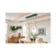 Cotter 14 Light Fabric Dimmable Geometric Chandelier
