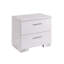 2 Drawers Nightstand With Chrome Legs