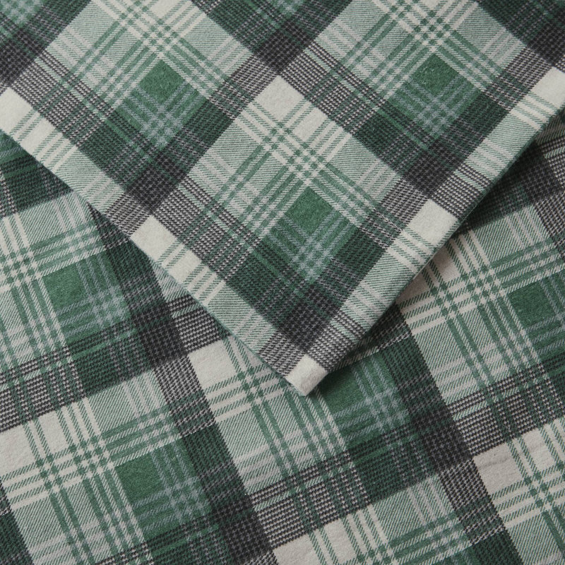 Full Black and White Cotton Flannel Sheet Set with Scottie Dogs