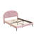 Deeb Tufted Upholstered Flower Silhouette Headboard Platform Bed-57386614-57386610