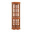 Vitrine d'angle avec 5 tablettes et système d'éclairage, chêne (ampoule E26 non incluse)-639601869-639601879