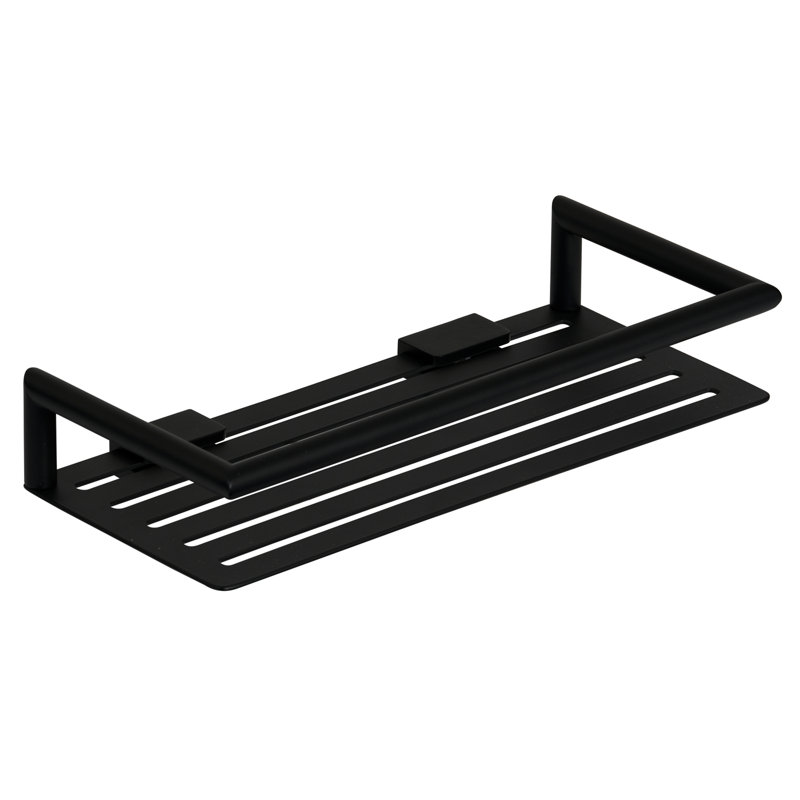 Wozniak Drill / Screw Shower Shelf, Black