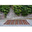 Tapis turc rétro à rayures orange et brunes offre une touche bohémienne pour un décor ethnique brun / orange