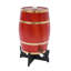 Baril de vin en bois de pin 15L / 3,96 gallons avec base et robinet, baril de vin de table rétro pour bar à domicile et réception-132063264