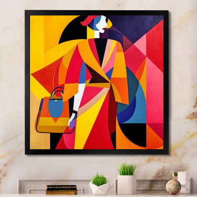 Portrait de femme art déco I, reproduction d'art sur toile