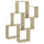 Glendoria 6 Piece Square Cube Shelf