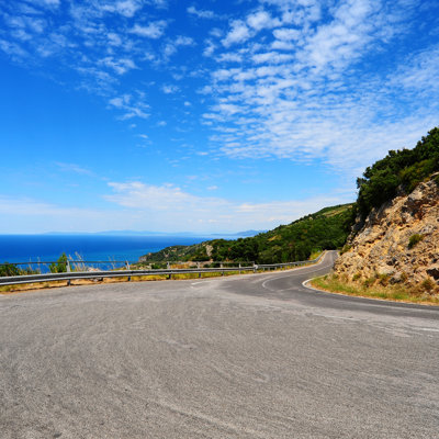 Winding Road by Gkuna - Wrapped Canvas Print