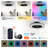 Makaiyla 20" Smart Dimmable RGB Flush Mount Ceiling Fan Lights with Remote/APP/Voice Control, 6 Speeds, Timer, Quiet DC Motor-1075119733