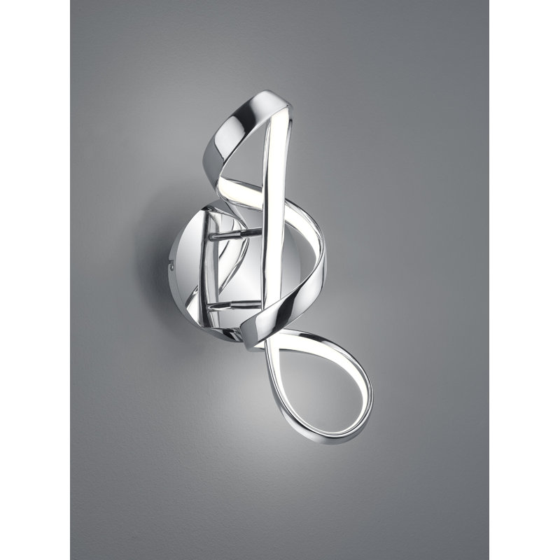 Akino 1 - Light LED Dimmable Armed Sconce, Chrome