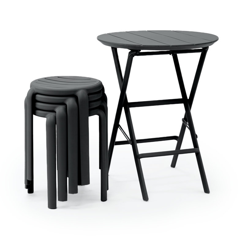 Ensemble de bistro Centreville pour 4 personnes, Noir