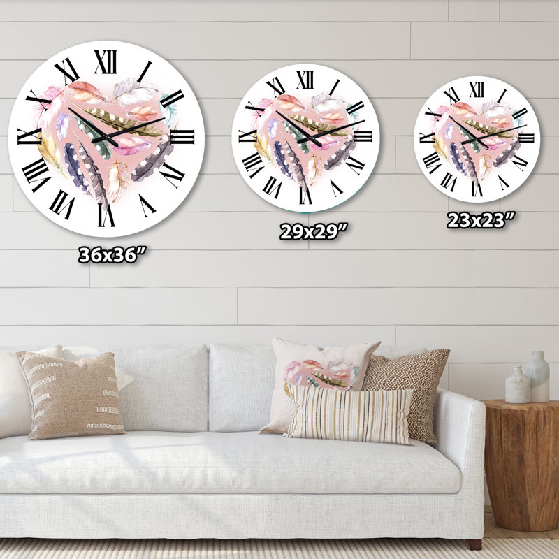Horloge murale bohème et éclectique, Moyenne