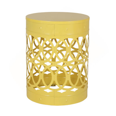 Outdoor Metal End Table -Large