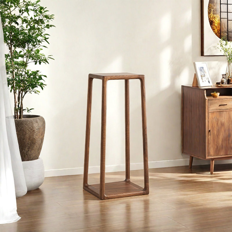 Solid wood plant support is smooth and durable, 31.5" H x 13.78" L x 13.78" D