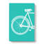 Bicycle Abstract No.1 Teal - Wrapped Canvas Print-61886198