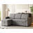 Sylvanis Convertible Sleeper Sofa with Reversible Chaise-1792750498