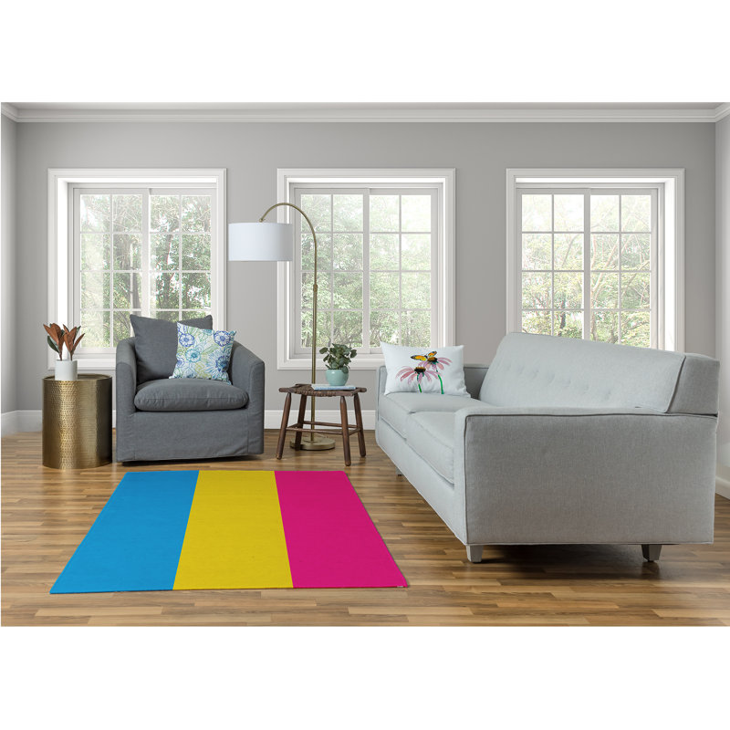 Tapis en chenille Pansexual, Rectangle 4 pi x 6 pi