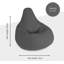 Seater Polyester Blend Outdoor Friendly Bean Bag Chair-15239872