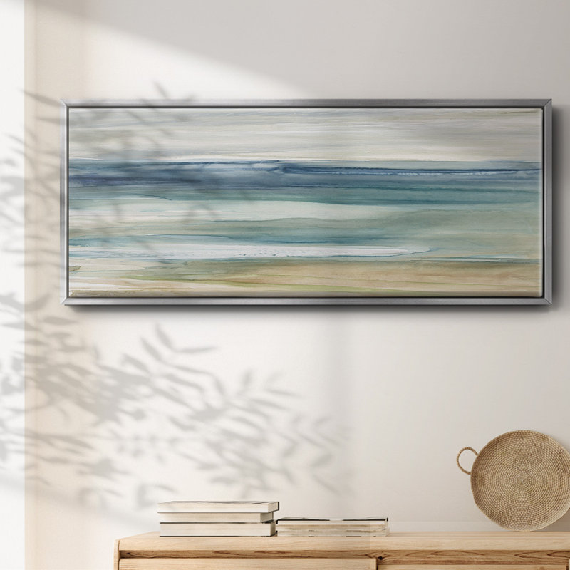 Ocean Breeze- Framed Canvas, 12" H x 30" W