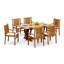 Cahyo Outdoor - Piece Teak Dining Set-740547077