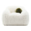Ensemble de canapé 3 pièces en fausse fourrure avec coussin boule Leann-120533979-127459389
