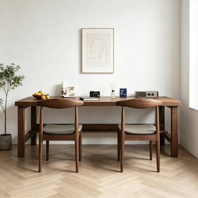 Simple Solid Wood Rectangular Writing Desk