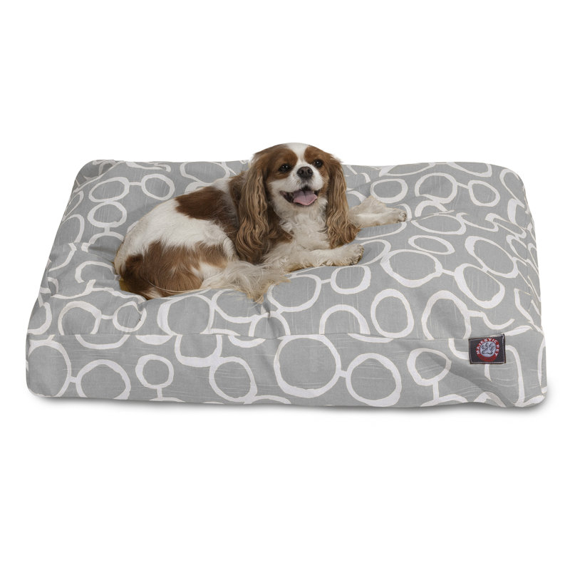 Majestic Pet Small Gray Cotton Rectangle Pillow Bed